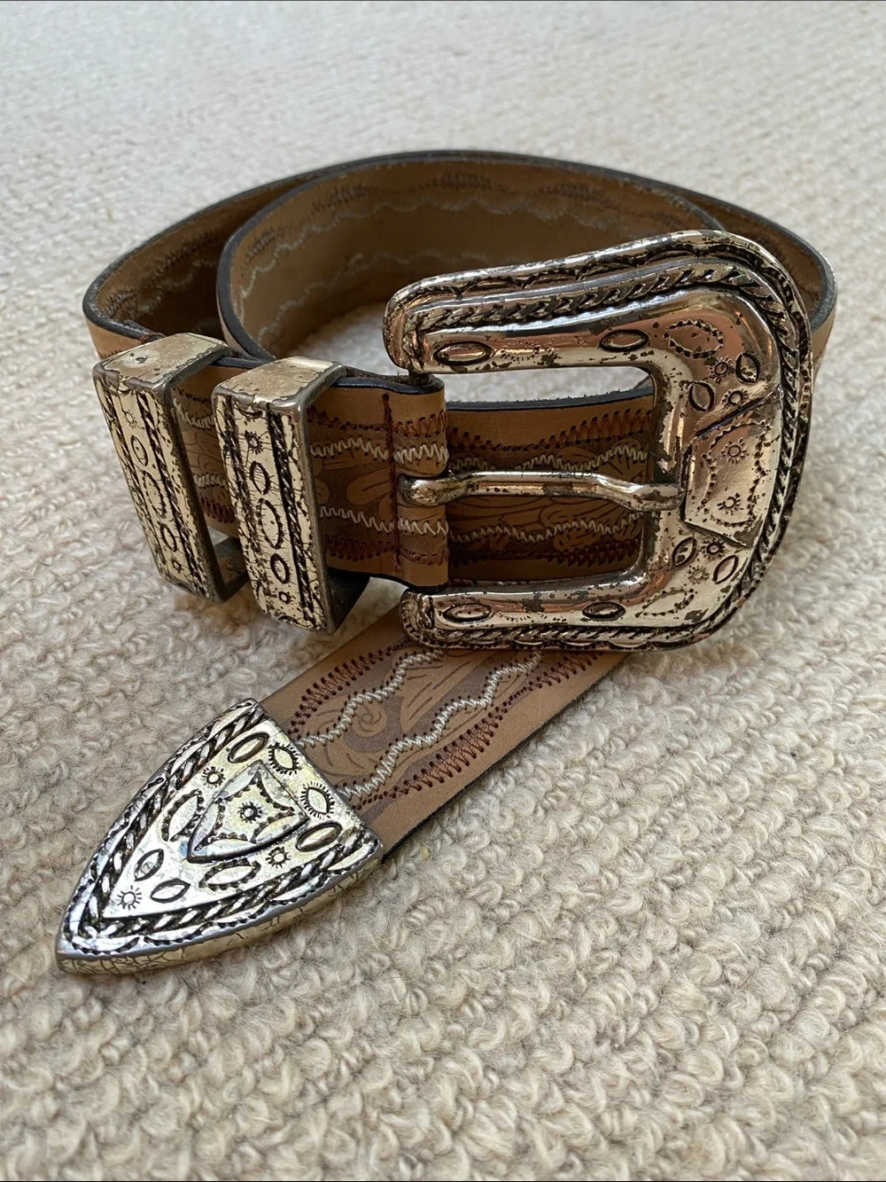 Doppia Vita Leather Belt from Italy